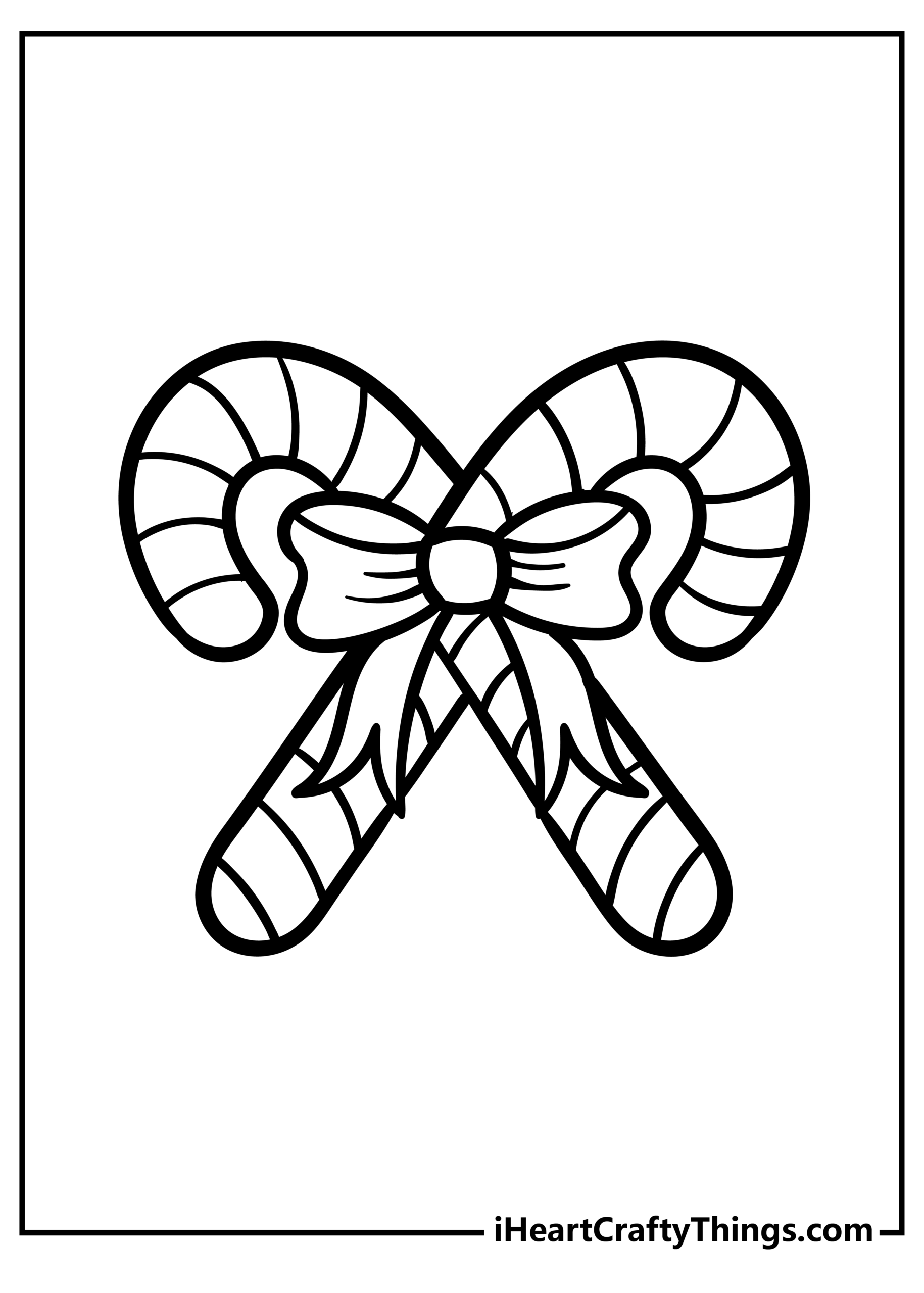 30 Candy Cane Coloring Pages 100 Free Printables 