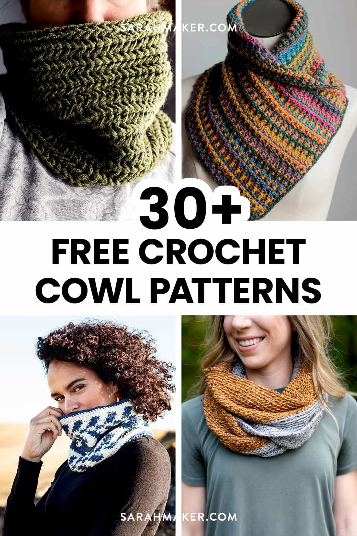30 Free Crochet Cowl Patterns To Keep You Warm Sarah Maker