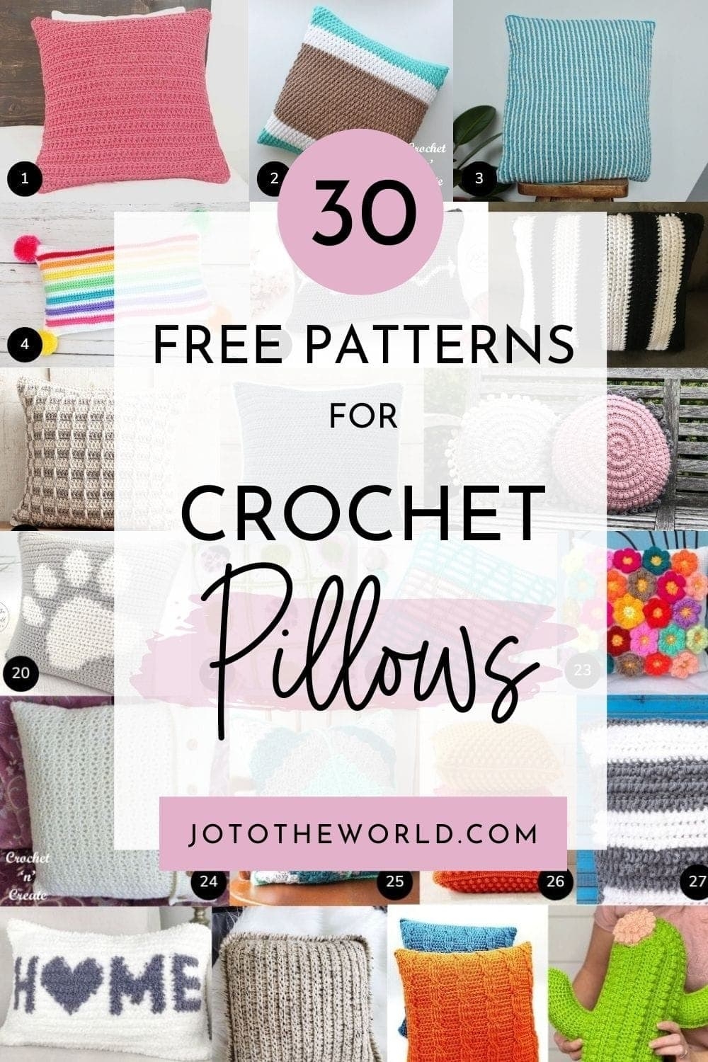 free crochet pillow patterns