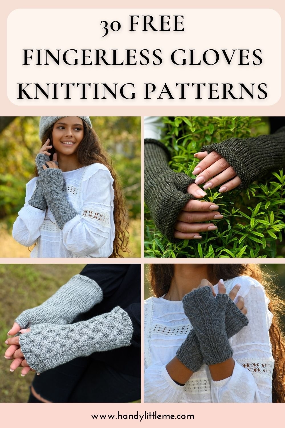 30 Free Fingerless Gloves Knitting Patterns Handy Little Me