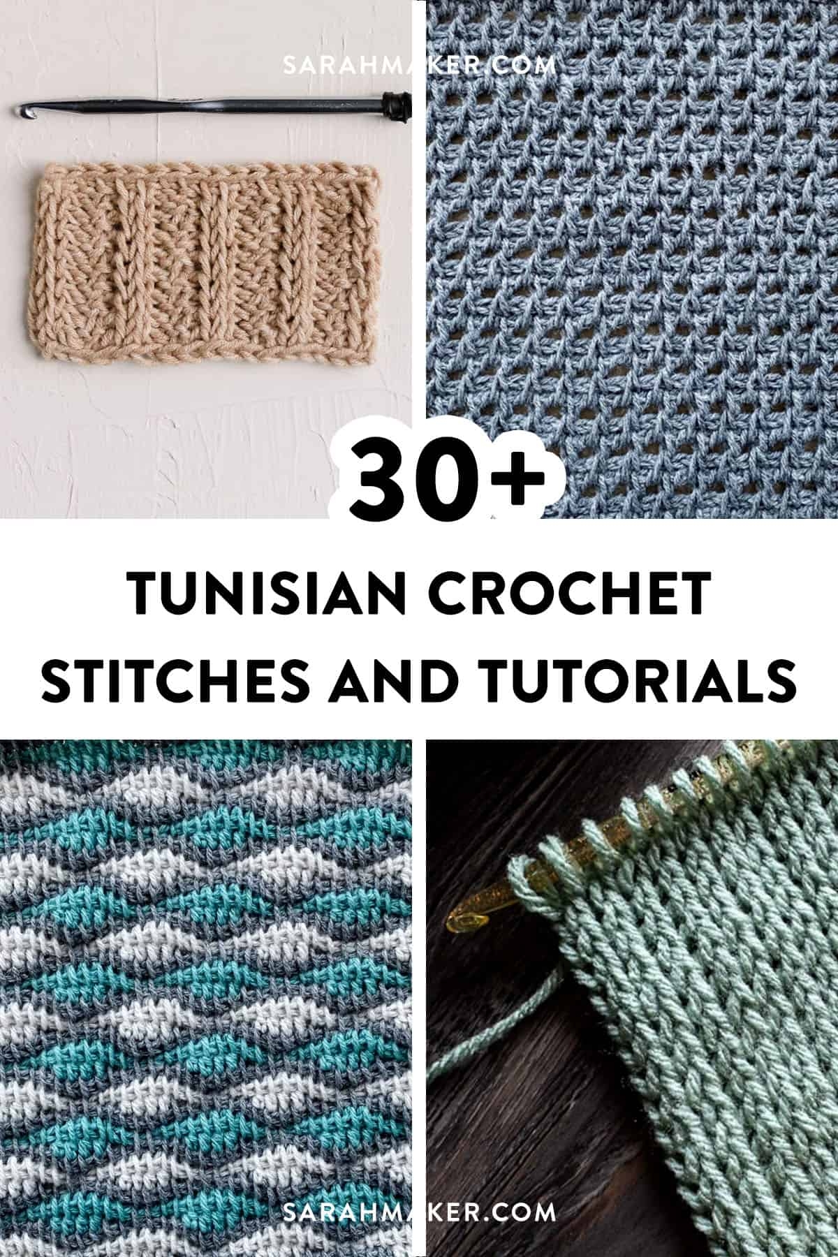 30 Tunisian Crochet Stitches And Tutorials Sarah Maker
