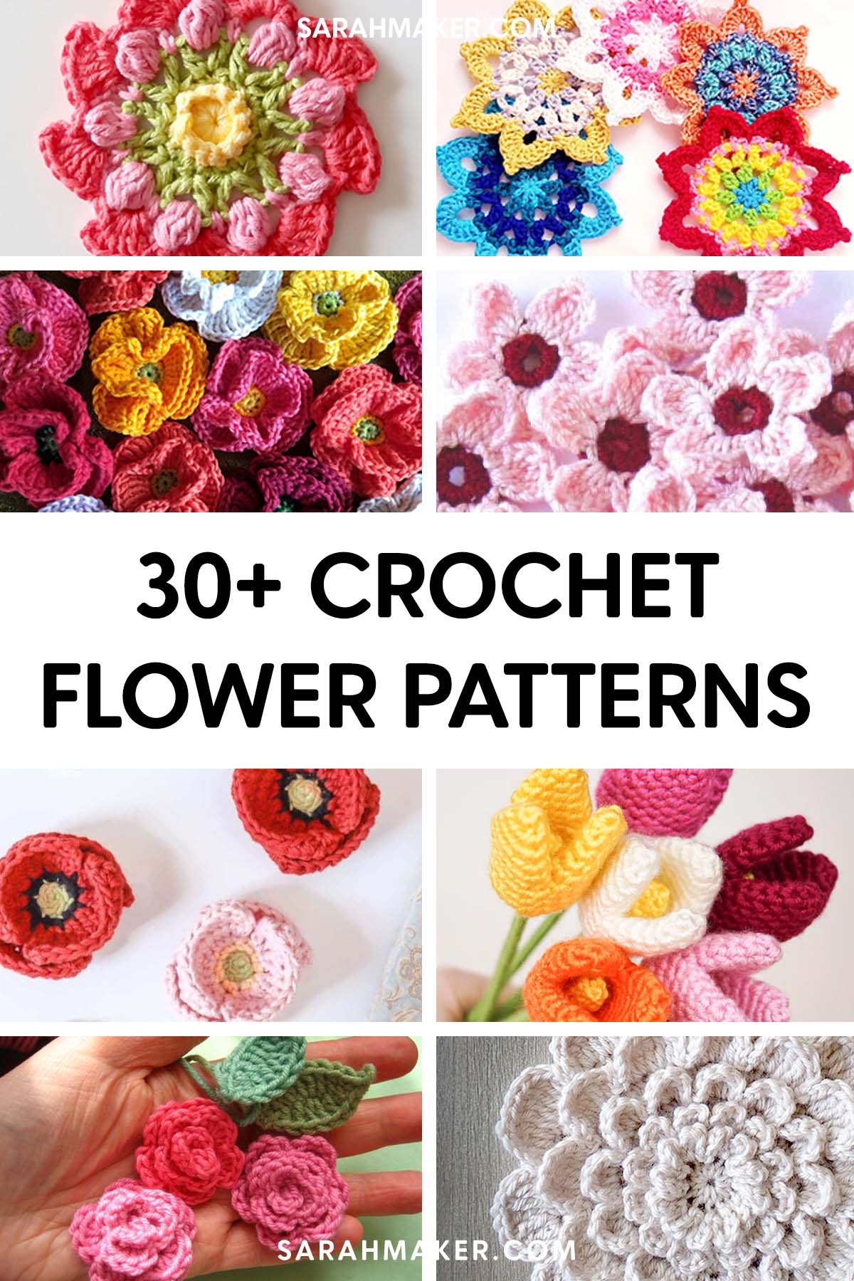 31 Free Easy Crochet Flower Patterns Ideas To Use Them Sarah Maker 31 Free Easy Crochet Flower Patterns Ideas To Use Them Sarah Maker
