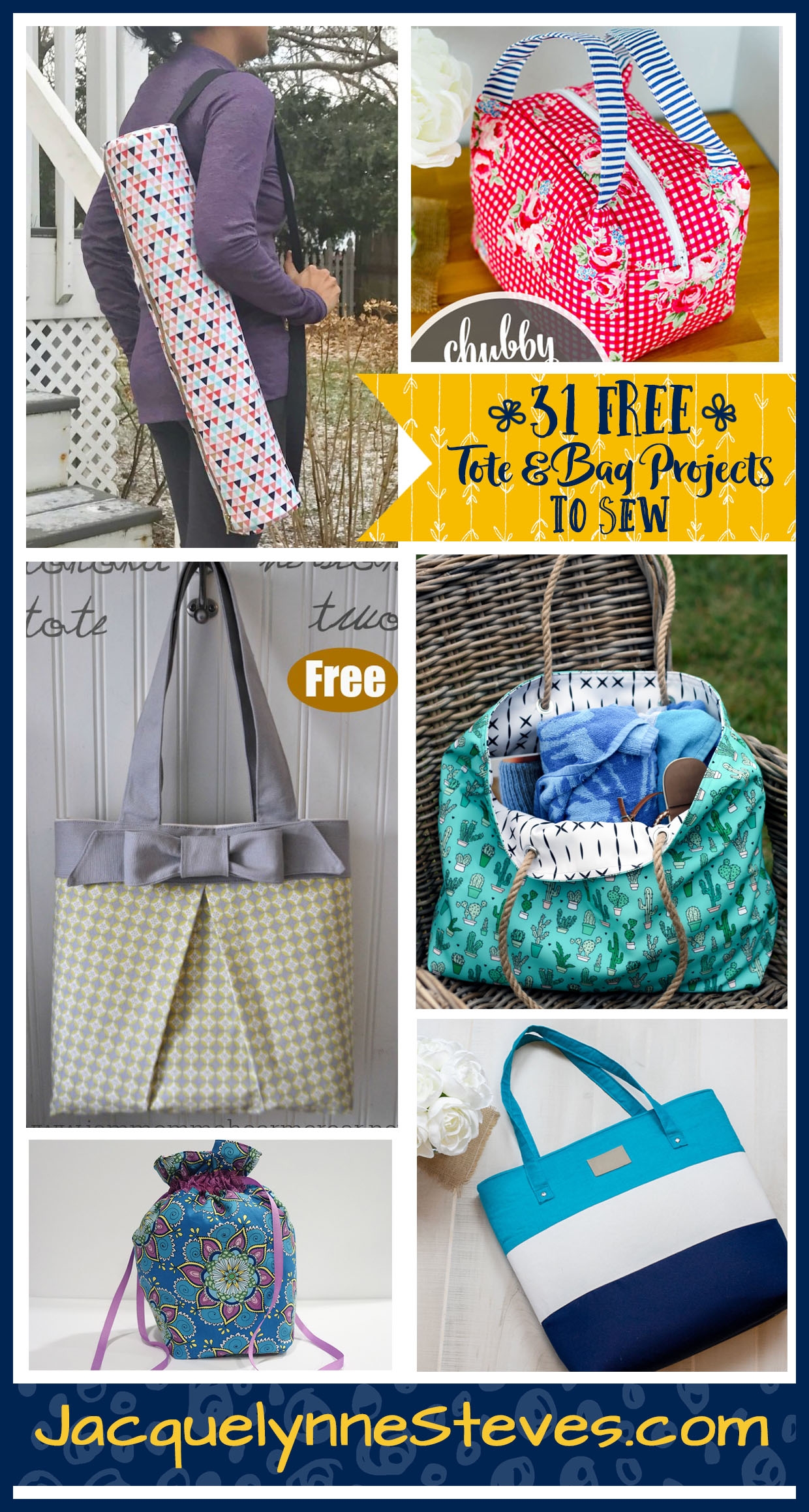 31 Free Tote Bag Patterns To Sew Jacquelynne Steves