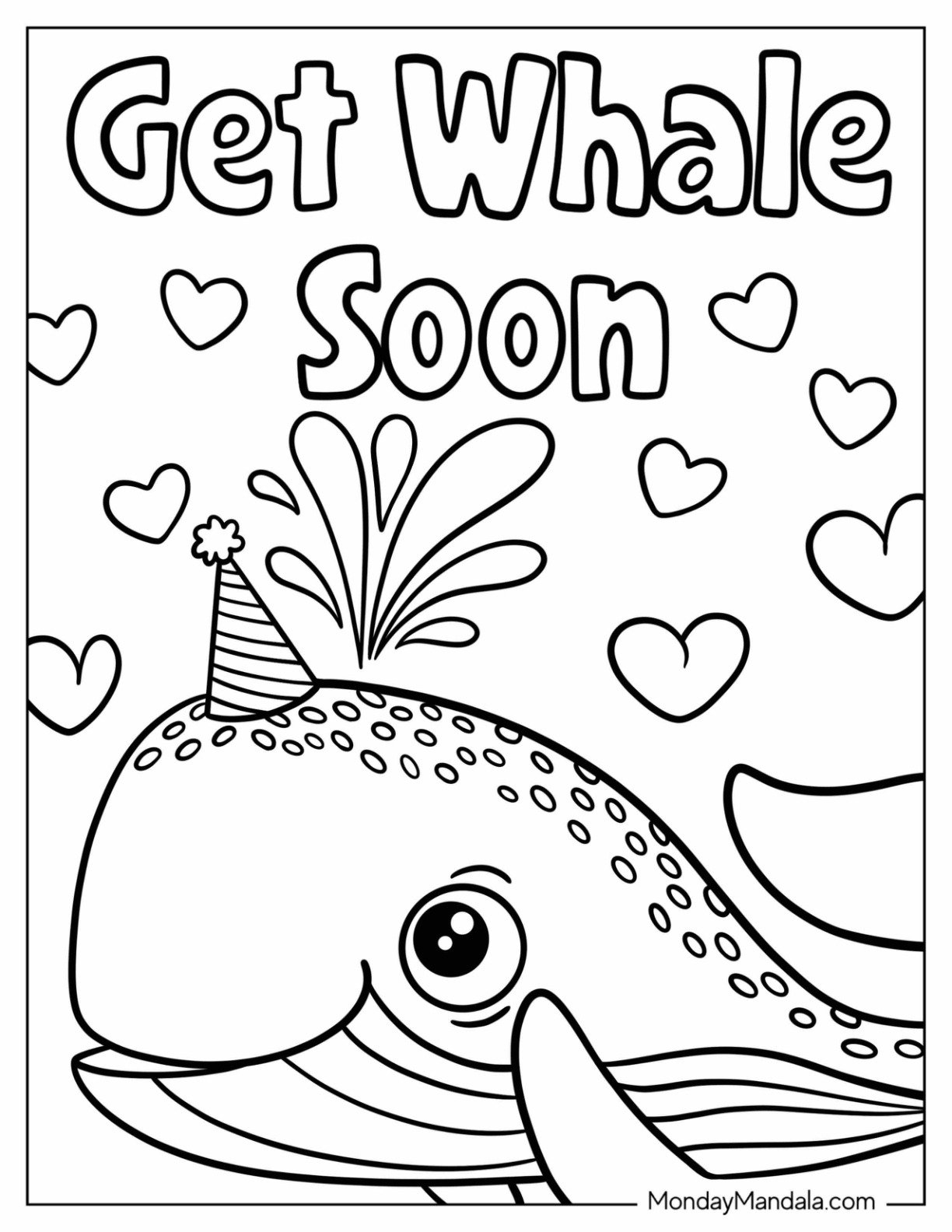34 Get Well Soon Coloring Pages Free PDF Printables 