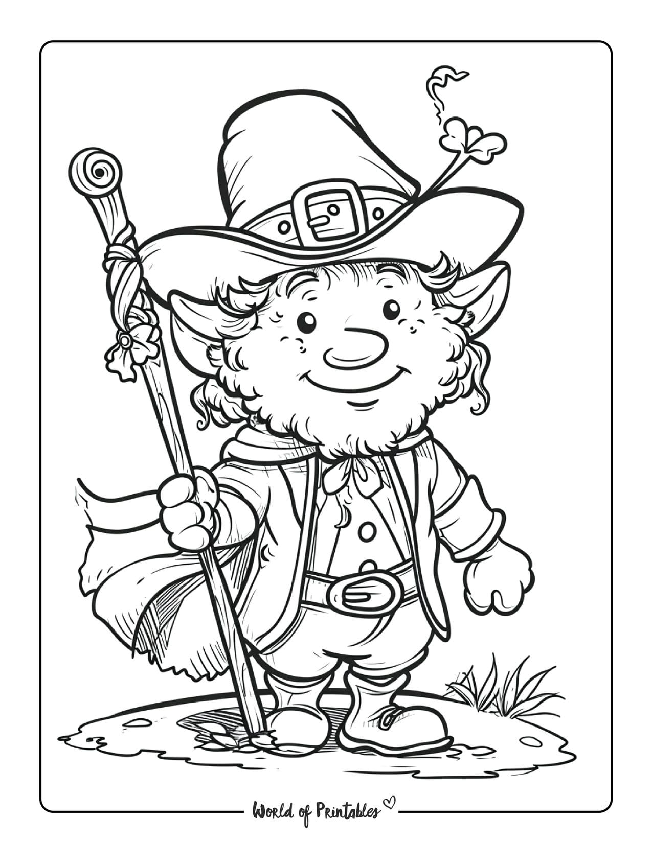 coloring pages of a leprechaun coloring pages of a leprechaun