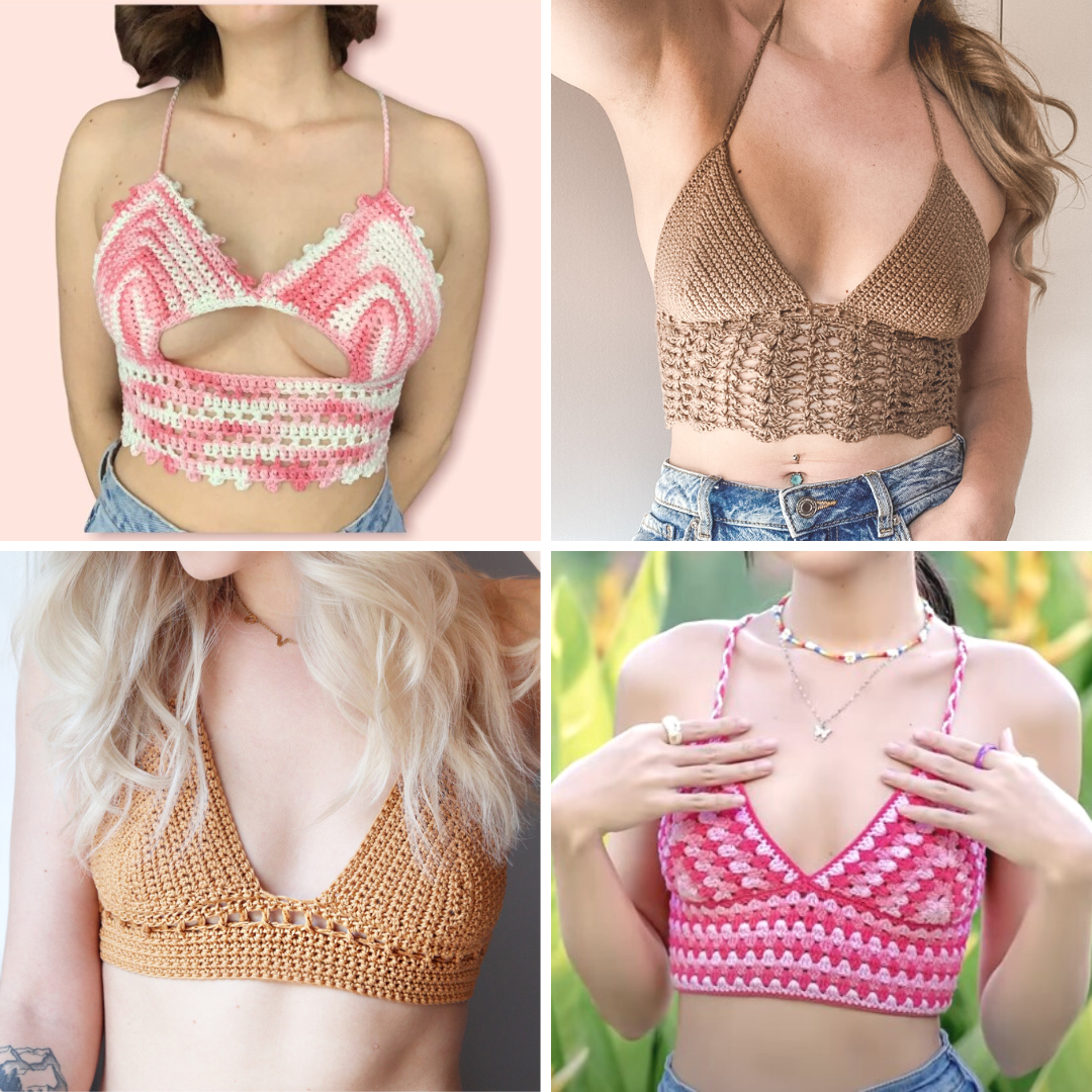 35 Stylish Crochet Bralette Patterns For Every Body Type Cream Of The Crop Crochet