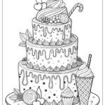 36 Cake Coloring Pages Free PDF To Print Woo Coloring