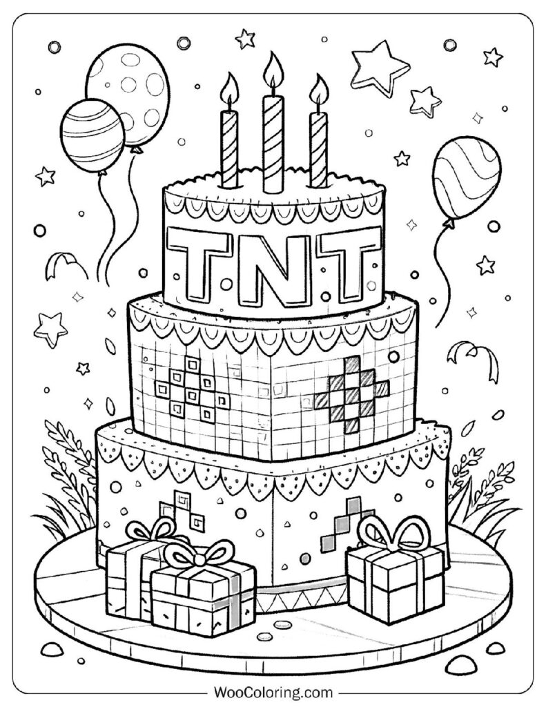 36 Cake Coloring Pages Free PDF To Print Woo Coloring