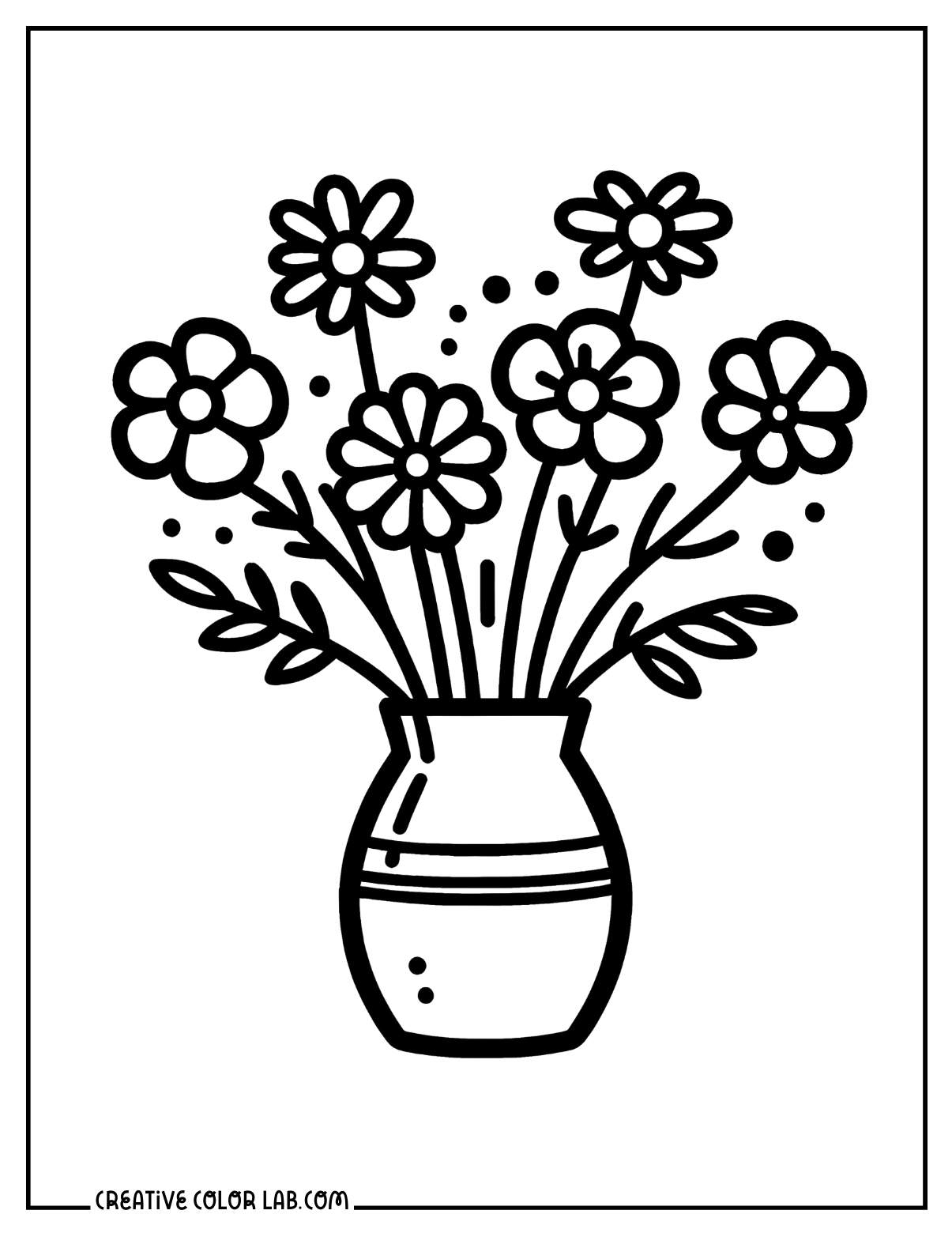 coloring pages free printable flowers