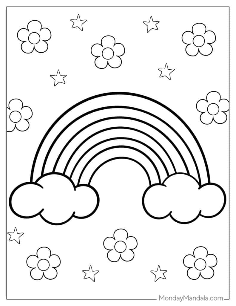 39 Rainbow Coloring Pages Free PDF Printables 39 Rainbow Coloring Pages Free PDF Printables