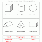 3d Shapes Worksheets