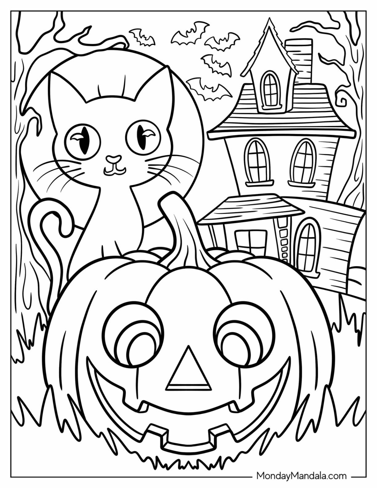 40 Jack O Lantern Coloring Pages Free PDF Printables