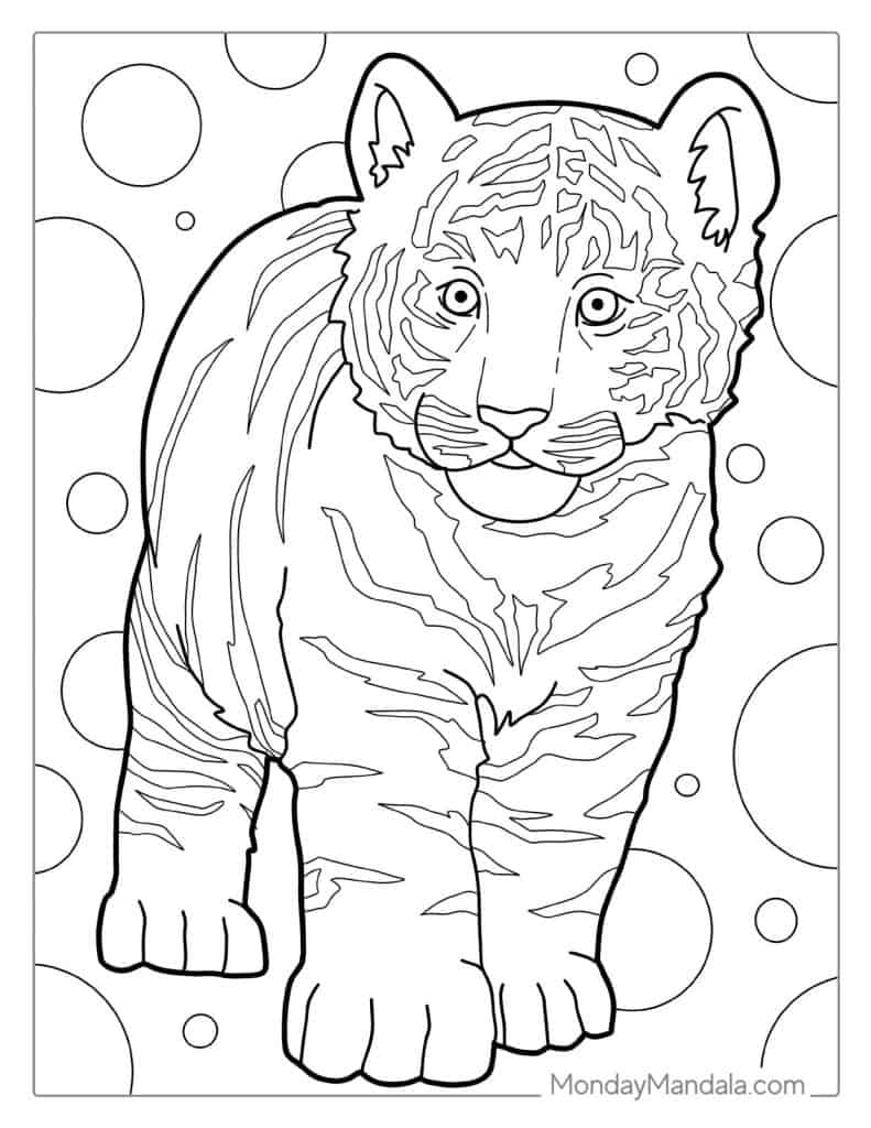 coloring pages of tigers