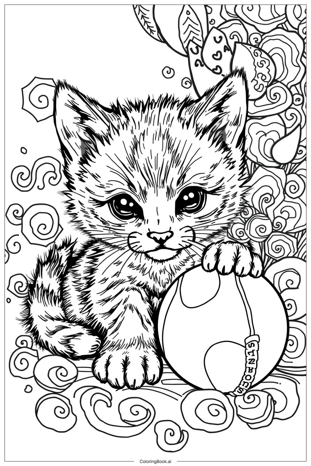43 Kitten Coloring Pages Free PDF PNG Printables