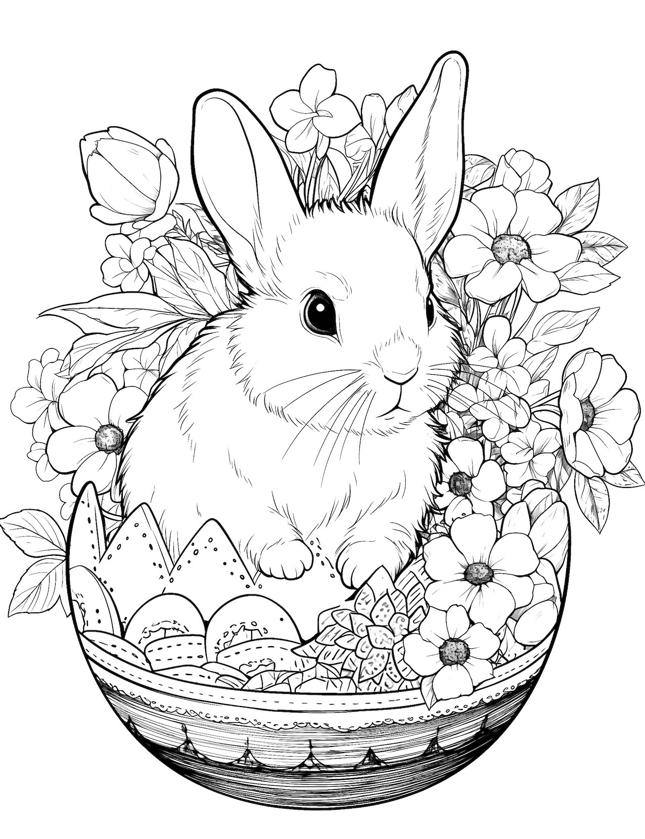44 Cute Bunny Coloring Pages For Kids And Adults Our Mindful Life 44 Cute Bunny Coloring Pages For Kids And Adults Our Mindful Life