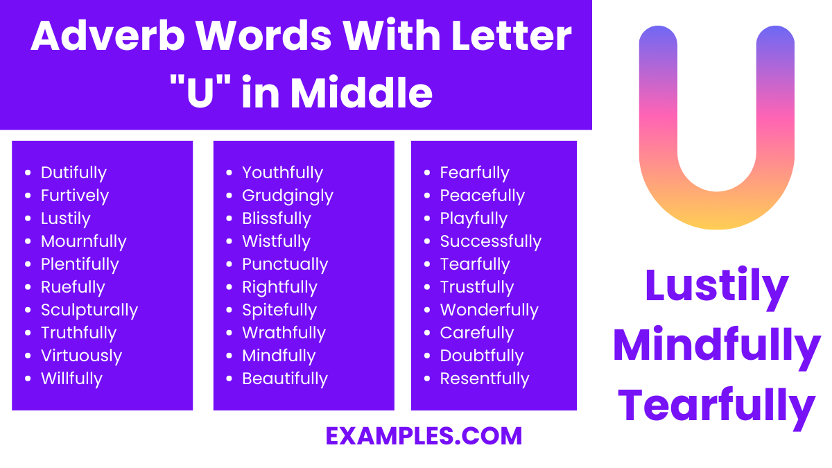 450 Words With Letter U In Middle List Meaning PDF