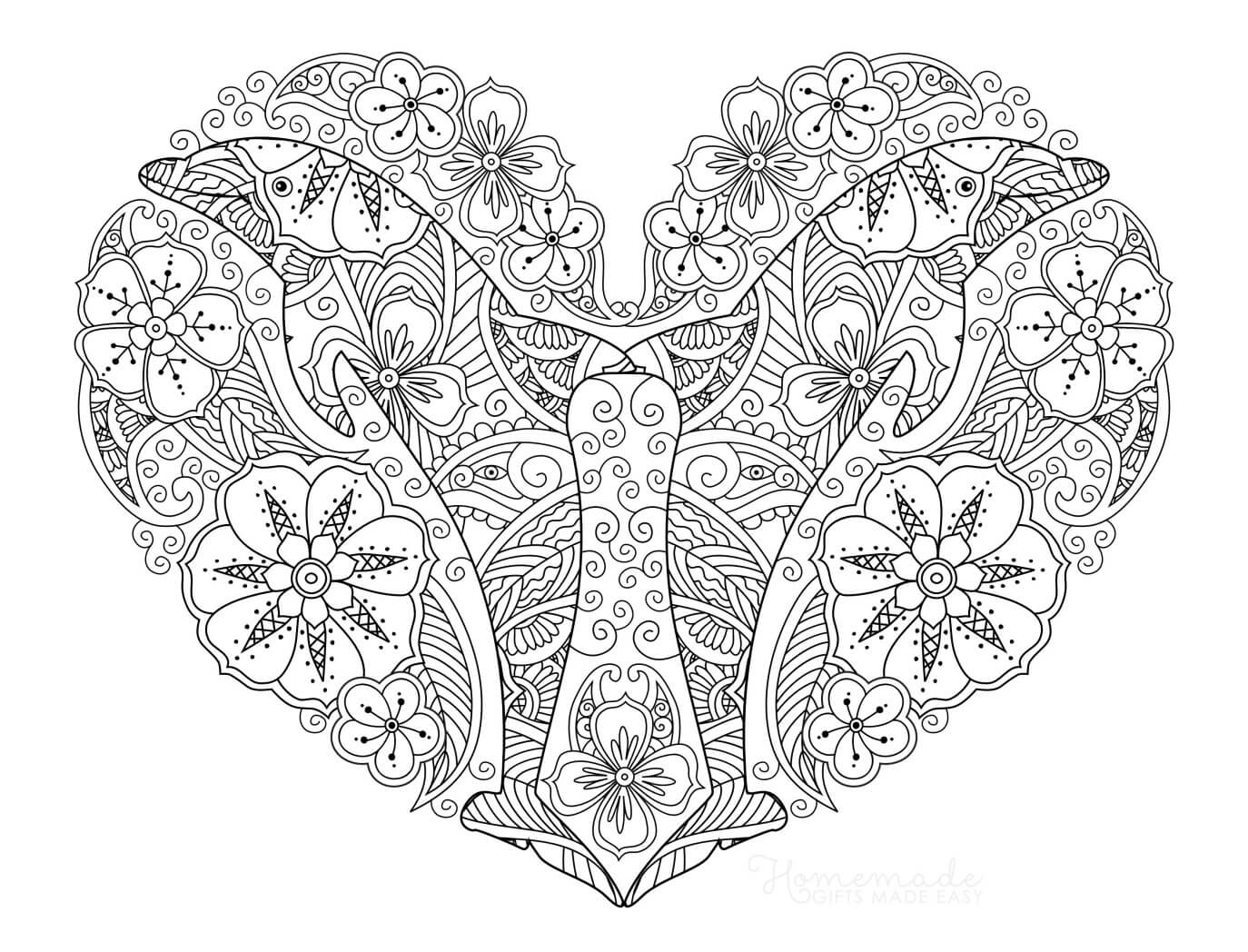 48 Printable Heart Coloring Pages For Adults Happier Human 48 Printable Heart Coloring Pages For Adults Happier Human