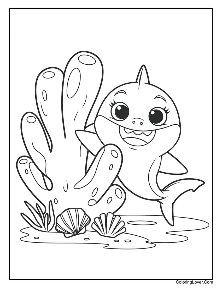 printable shark coloring pages