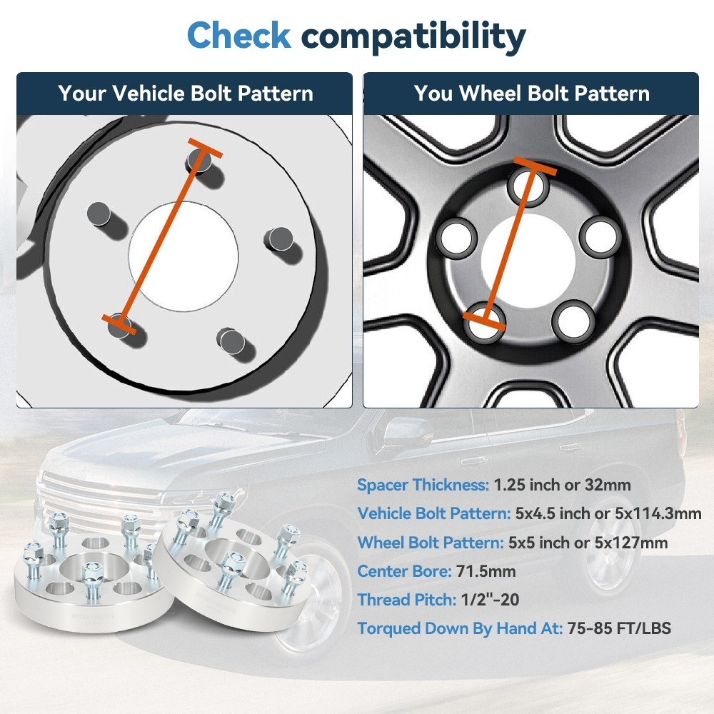 4P 1 25 5x4 5 To 5x5 Conversion Wheel Adapters For Ford Mustang Ranger Explorer EBay 4P 1 25 5x4 5 To 5x5 Conversion Wheel Adapters For Ford Mustang Ranger Explorer EBay