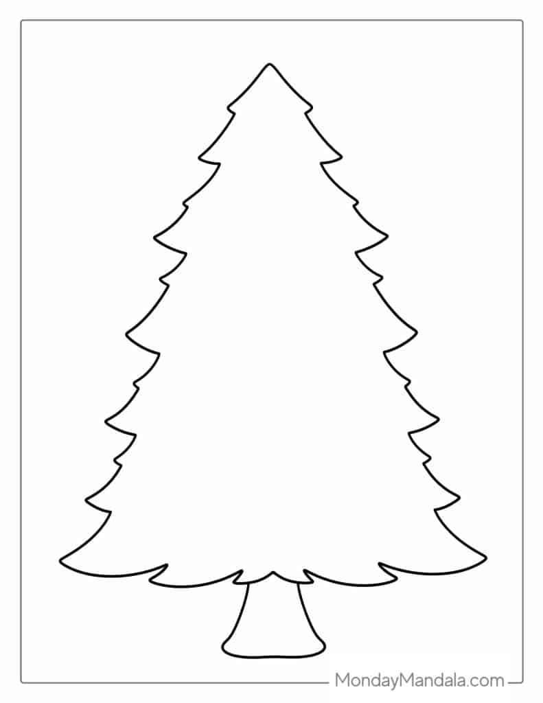 50 Christmas Tree Coloring Pages Free PDF Printables 