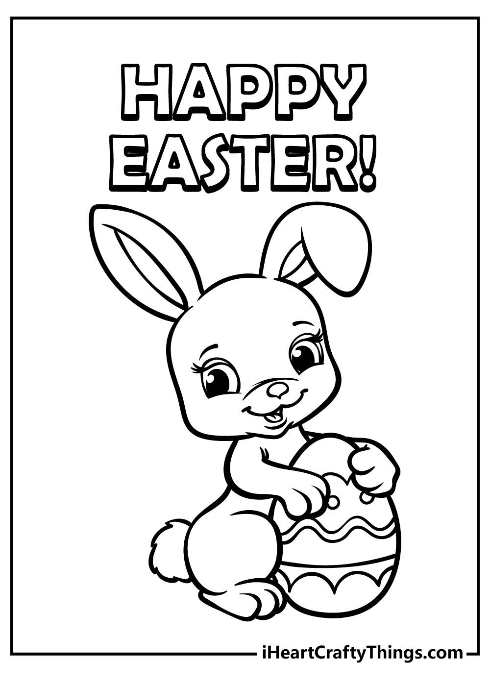 50 Easter Bunny Coloring Pages 100 Free Printables 