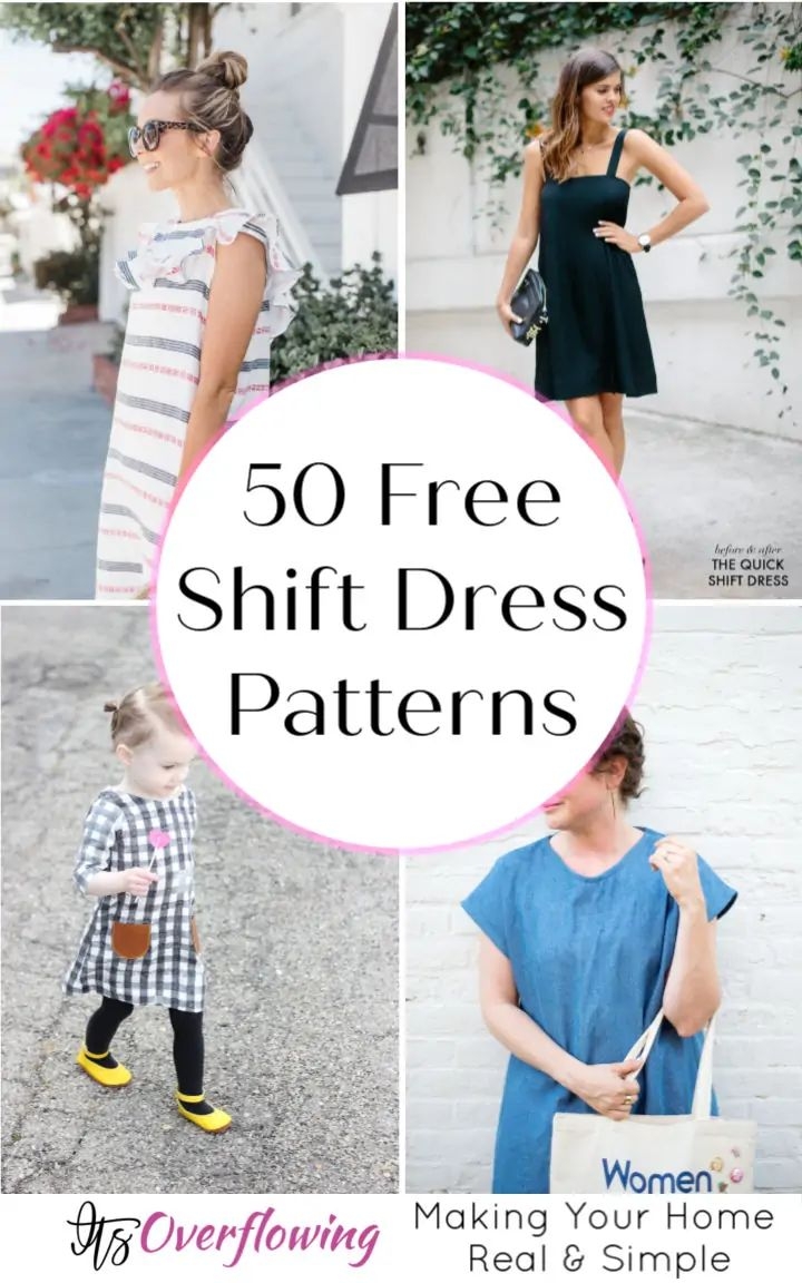 50 Free Shift Dress Patterns For Beginners PDF Pattern