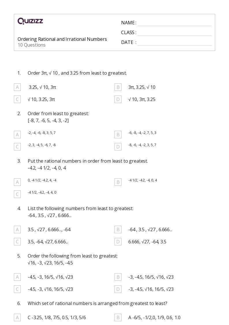 50 Irrational Numbers Worksheets On Quizizz Free amp Printable Worksheets Library 50 Irrational Numbers Worksheets On Quizizz Free amp Printable Worksheets Library