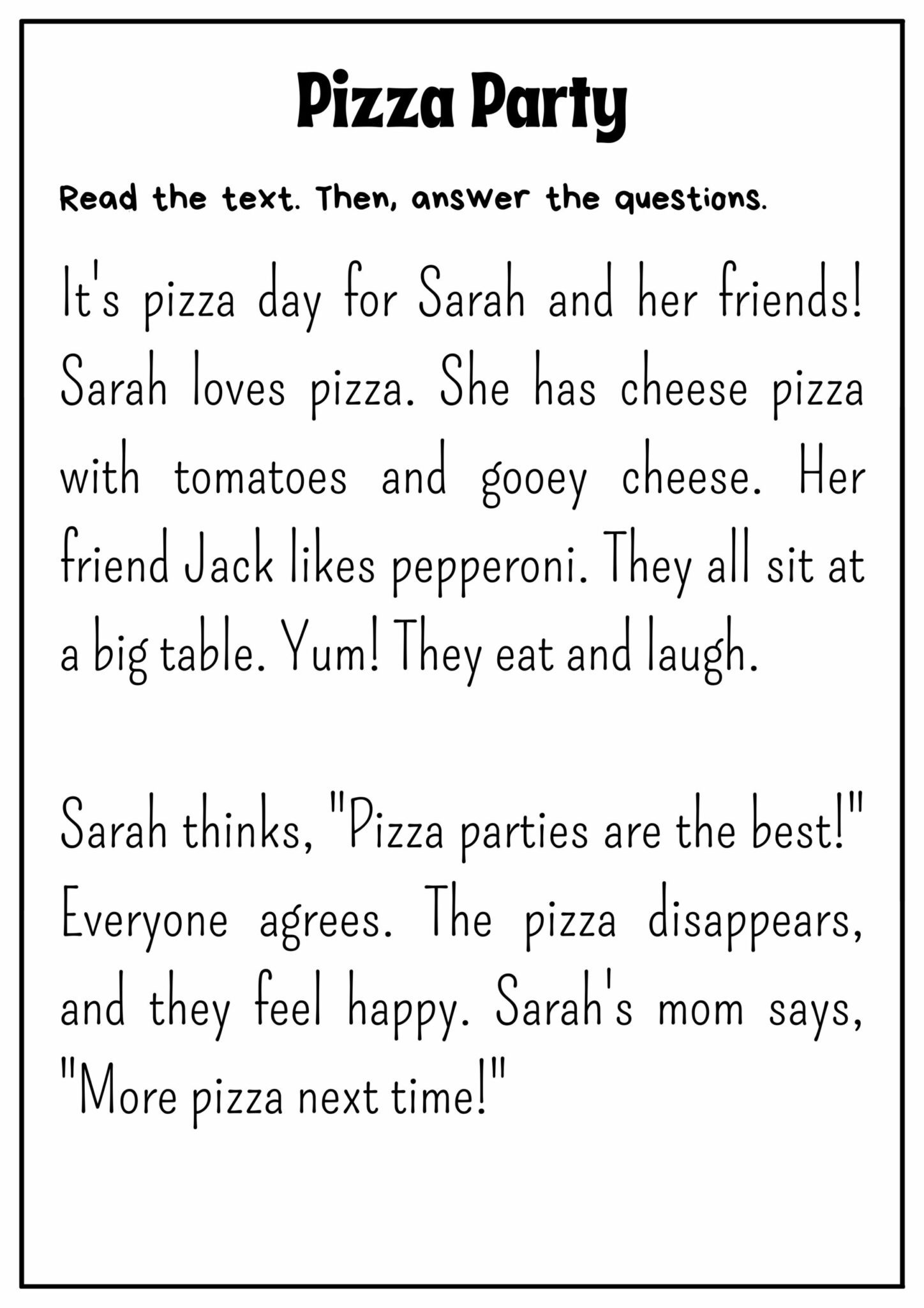 50 Lecturas En Ingl s Para 2do De Primaria Reading Comprehension 