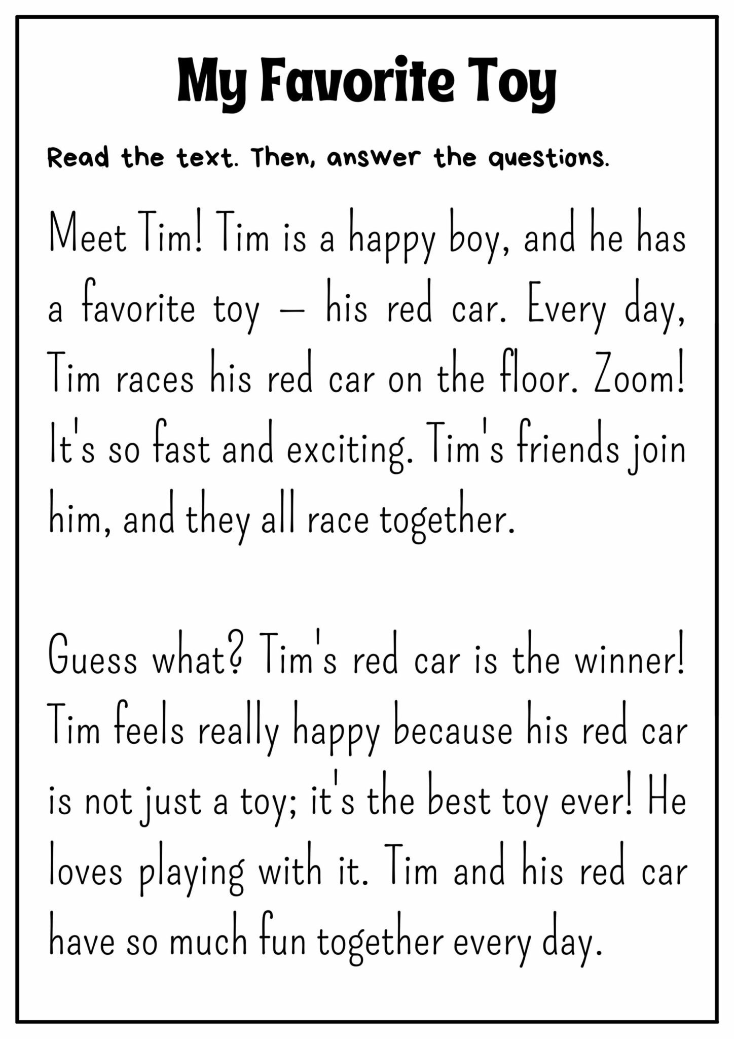 50 Lecturas En Ingl s Para 2do De Primaria Reading Comprehension 