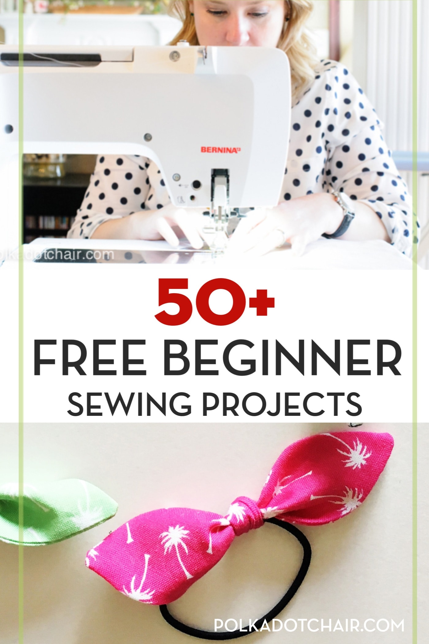 50 Simple Easy Beginner Sewing Projects Polka Dot Chair 50 Simple Easy Beginner Sewing Projects Polka Dot Chair