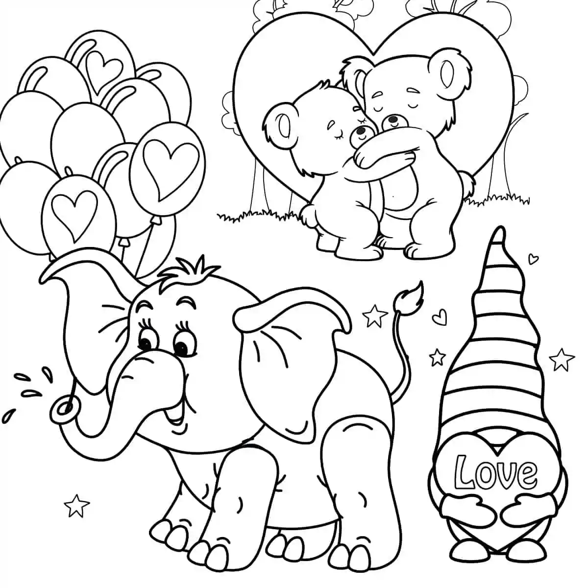 50 Valentine s Day Coloring Pages For Free Artsy Pretty Plants