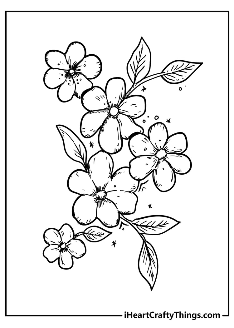 printable coloring pages flower printable coloring pages flower