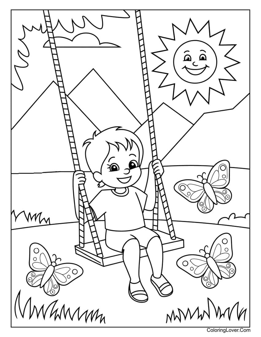 preschool summer coloring pages preschool summer coloring pages