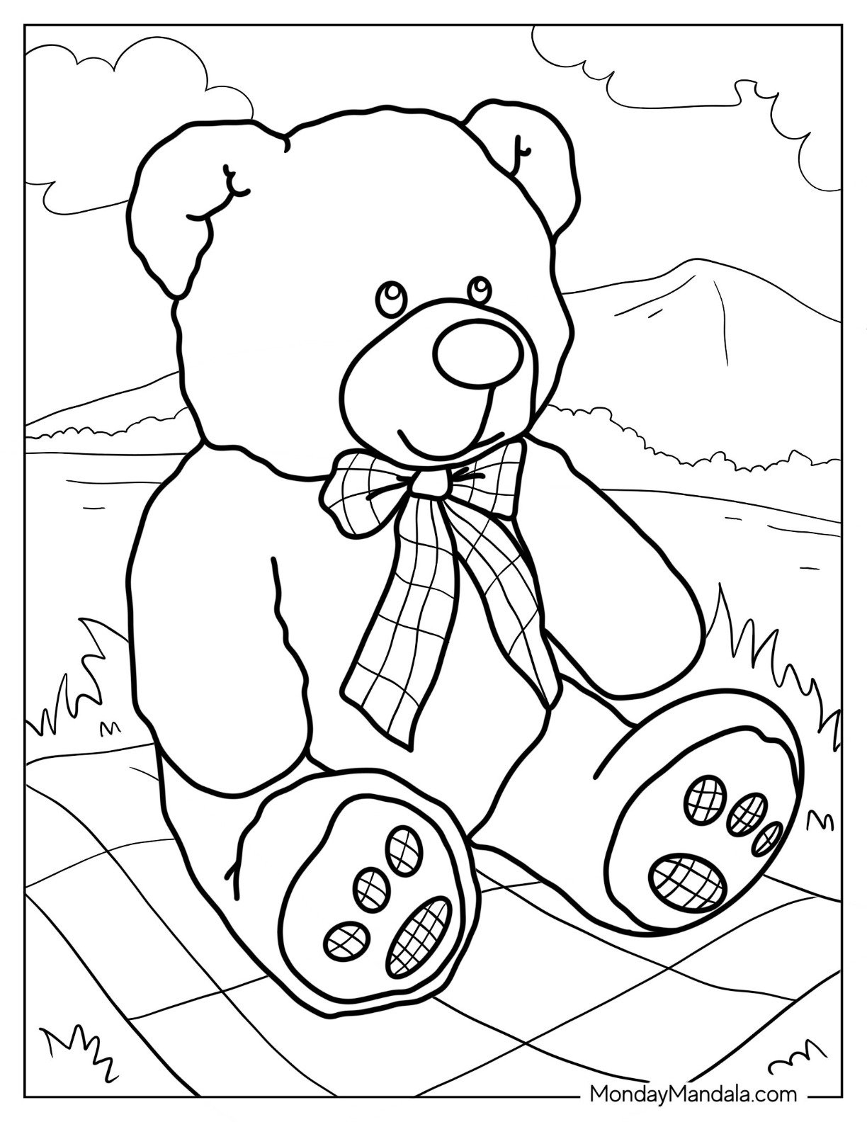 57 Teddy Bear Coloring Pages Free PDF Printables 