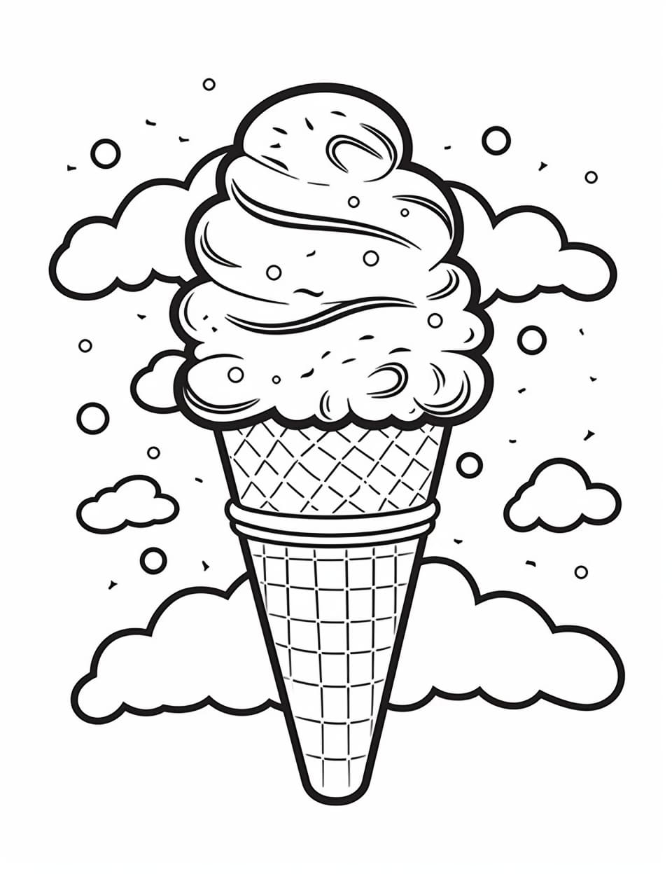 57 Yummy Ice Cream Coloring Pages For Kids And Adults Our Mindful Life