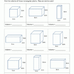 5th Grade Volume Worksheets