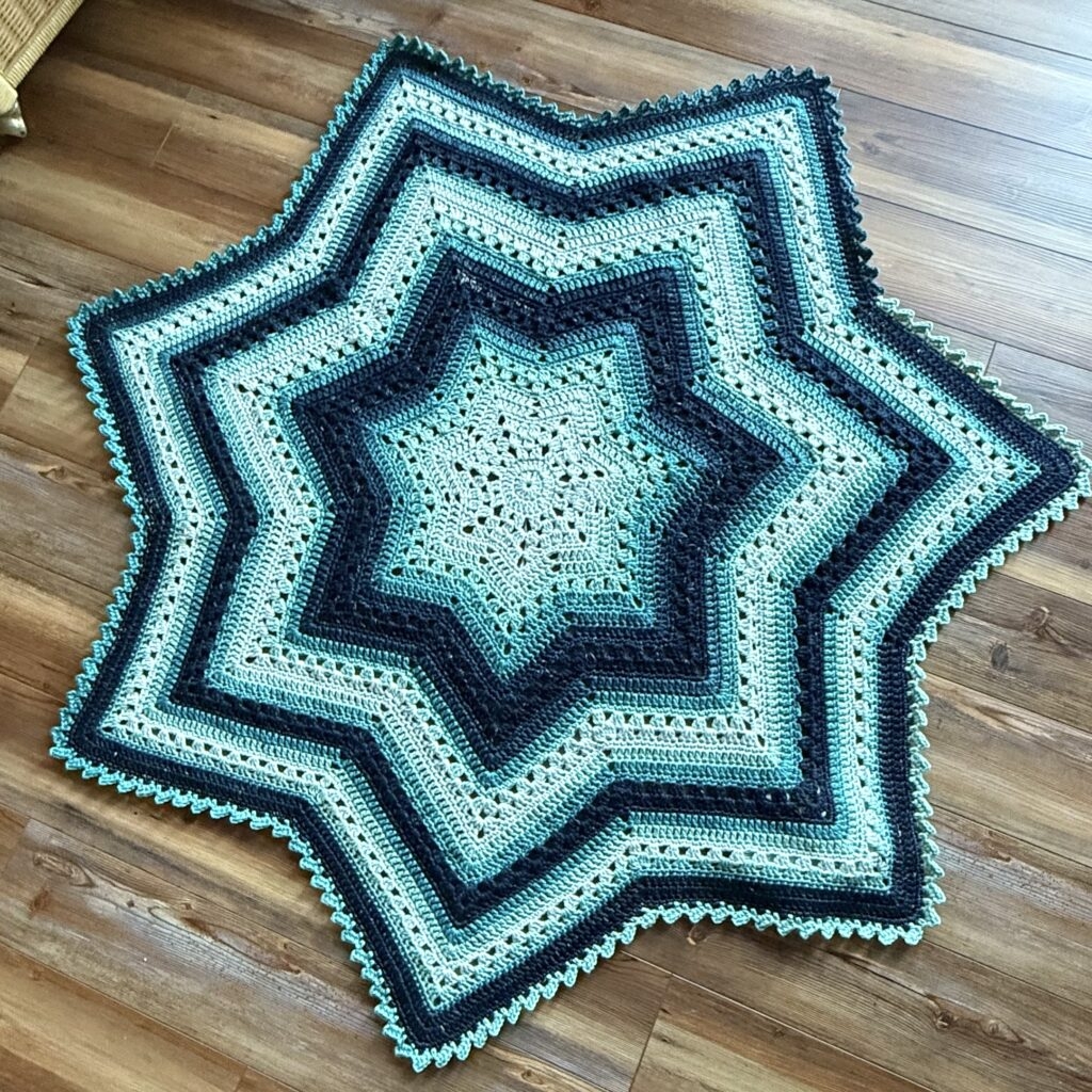 6 Day Star Blanket For Juniper Moon Farm Betty McKnit