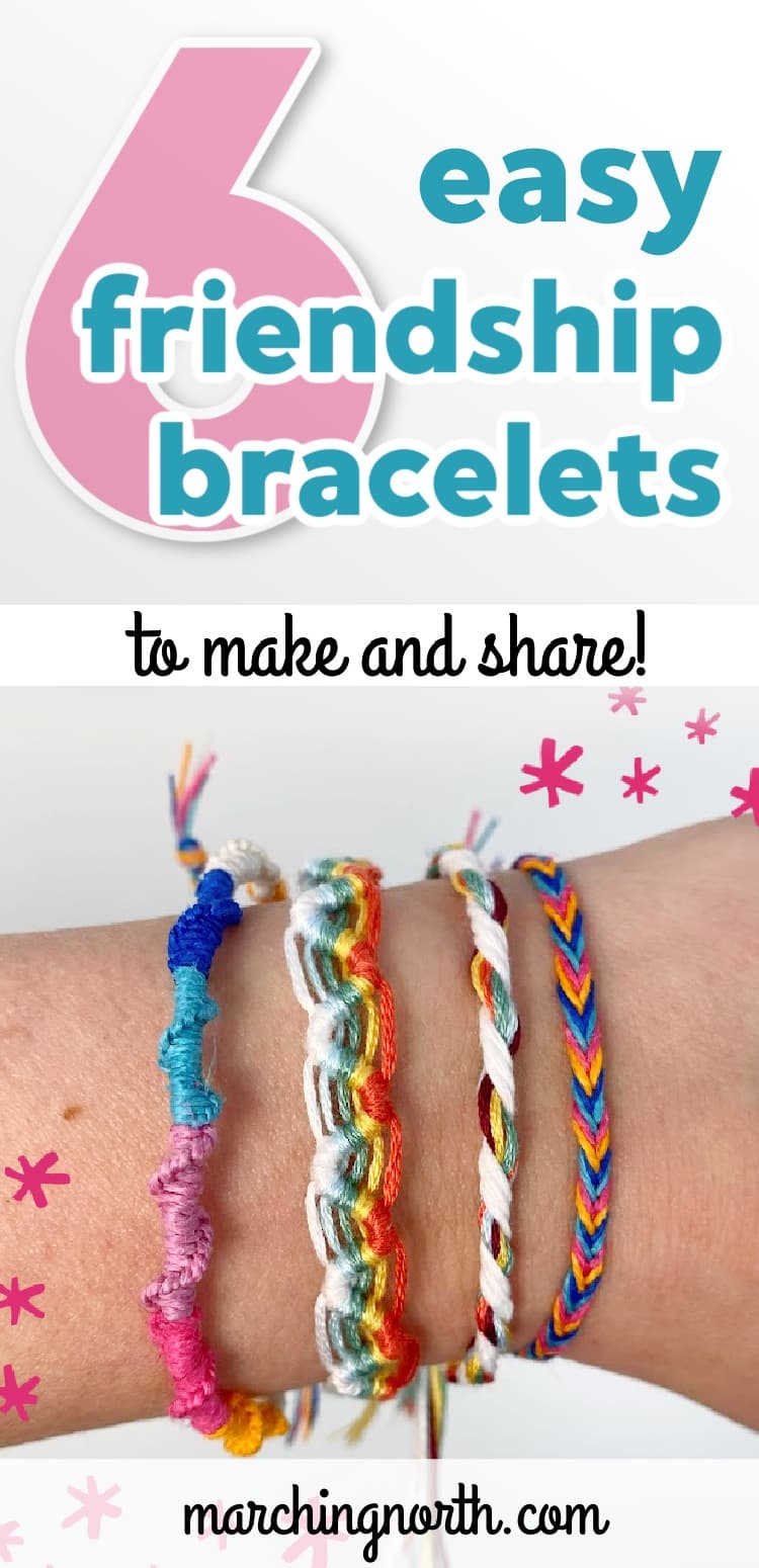 6 Easy Friendship Bracelet Patterns Tutorials Videos Marching North