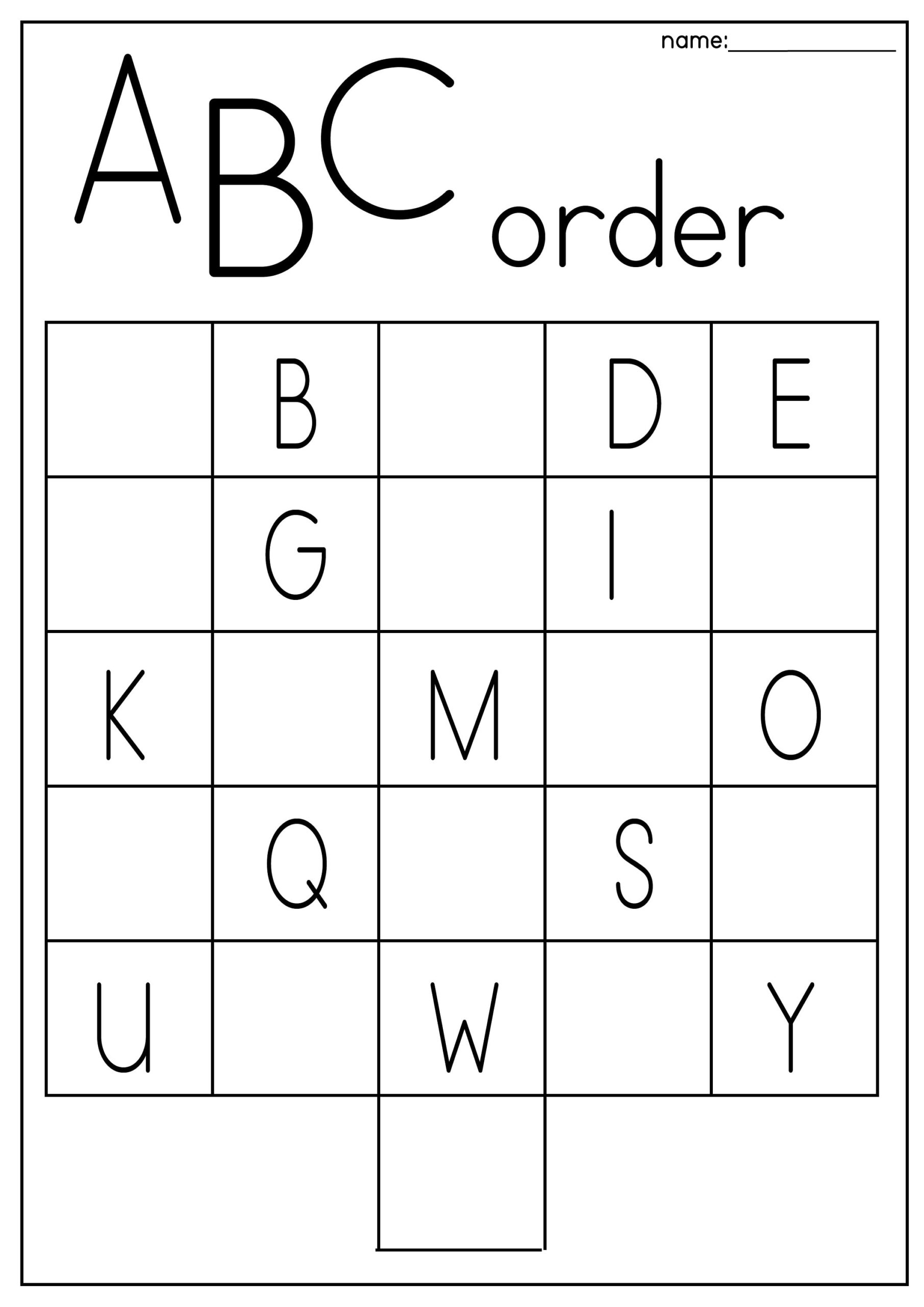 6 Printable ABC Order Work Mats worksheets Preschool kindergarten Phonics And Literacy Etsy 6 Printable ABC Order Work Mats worksheets Preschool kindergarten Phonics And Literacy Etsy