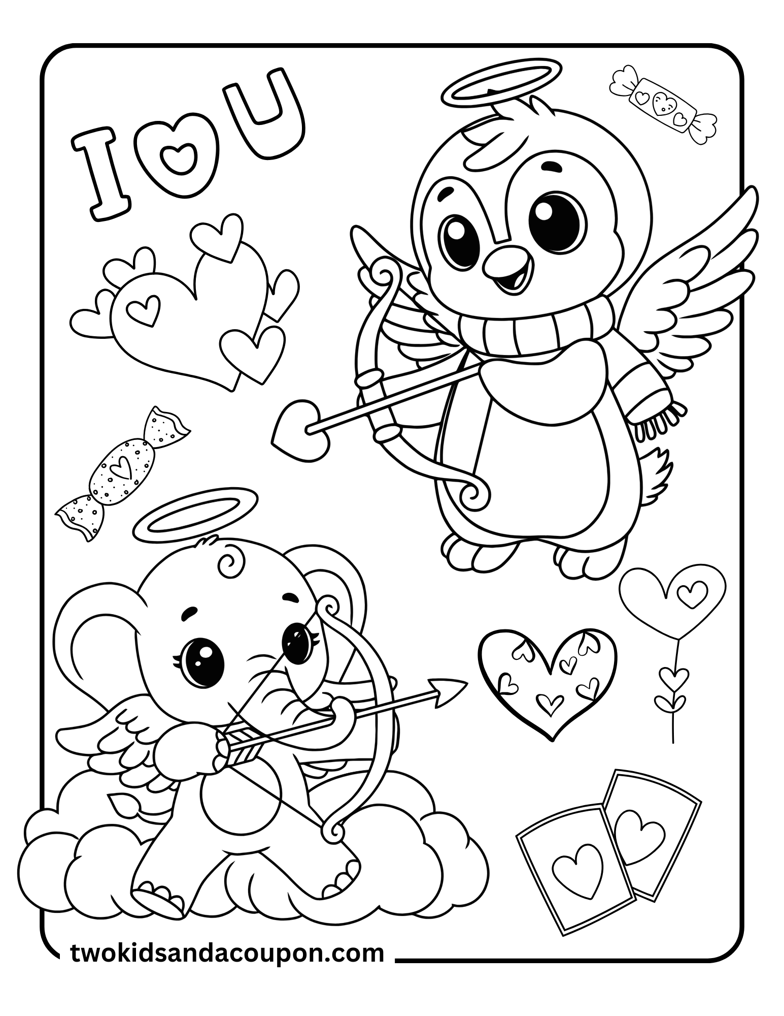 7 Free Printable Cute Cupid Coloring Pages 7 Free Printable Cute Cupid Coloring Pages
