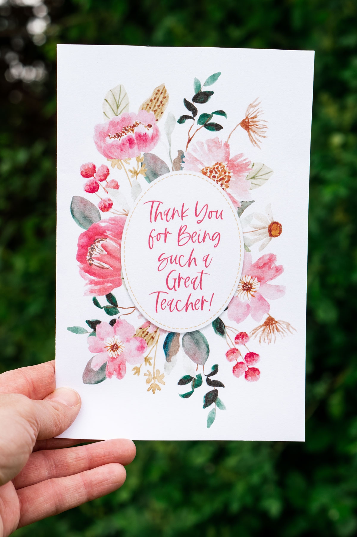 7 Free Printable Thank You Cards For Teacher Appreciation 7 Free Printable Thank You Cards For Teacher Appreciation