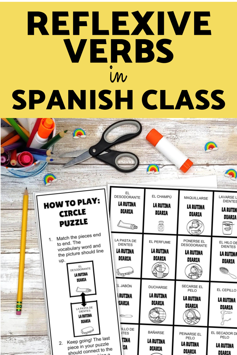 7 Ideas For Practice With Reflexive Verbs In Spanish Srta Spanish 7 Ideas For Practice With Reflexive Verbs In Spanish Srta Spanish