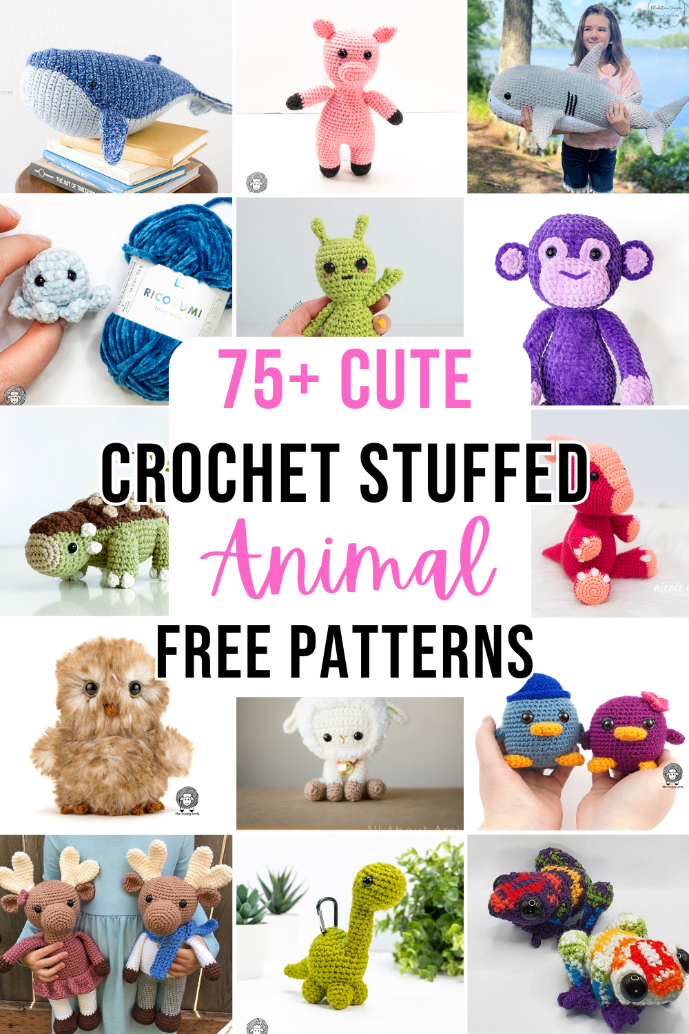 75 Cute Crochet Stuffed Animals Free Patterns