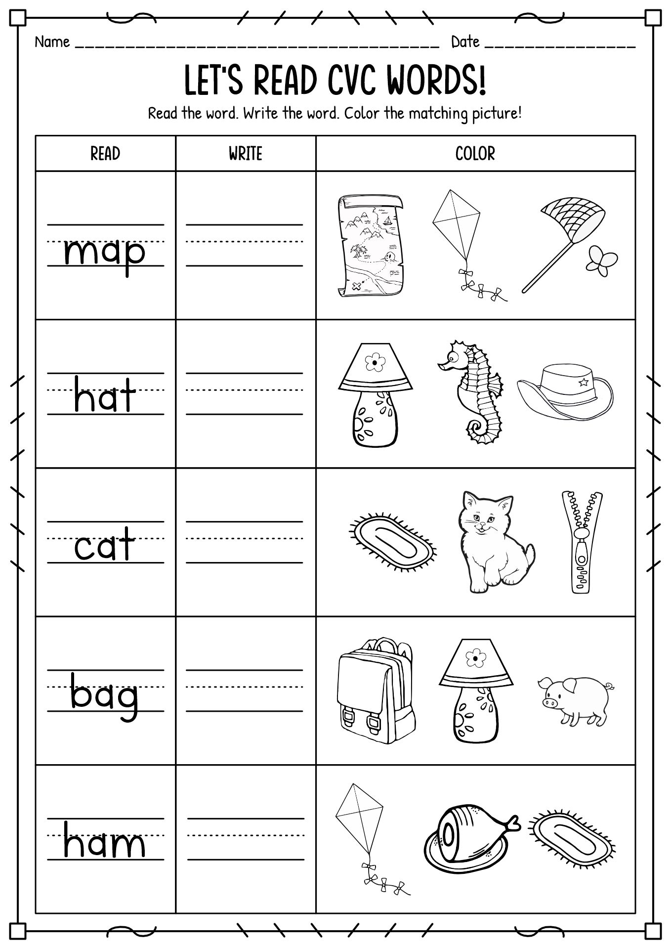 8 Kindergarten Language Arts Worksheets Free PDF At Worksheeto Worksheets Library