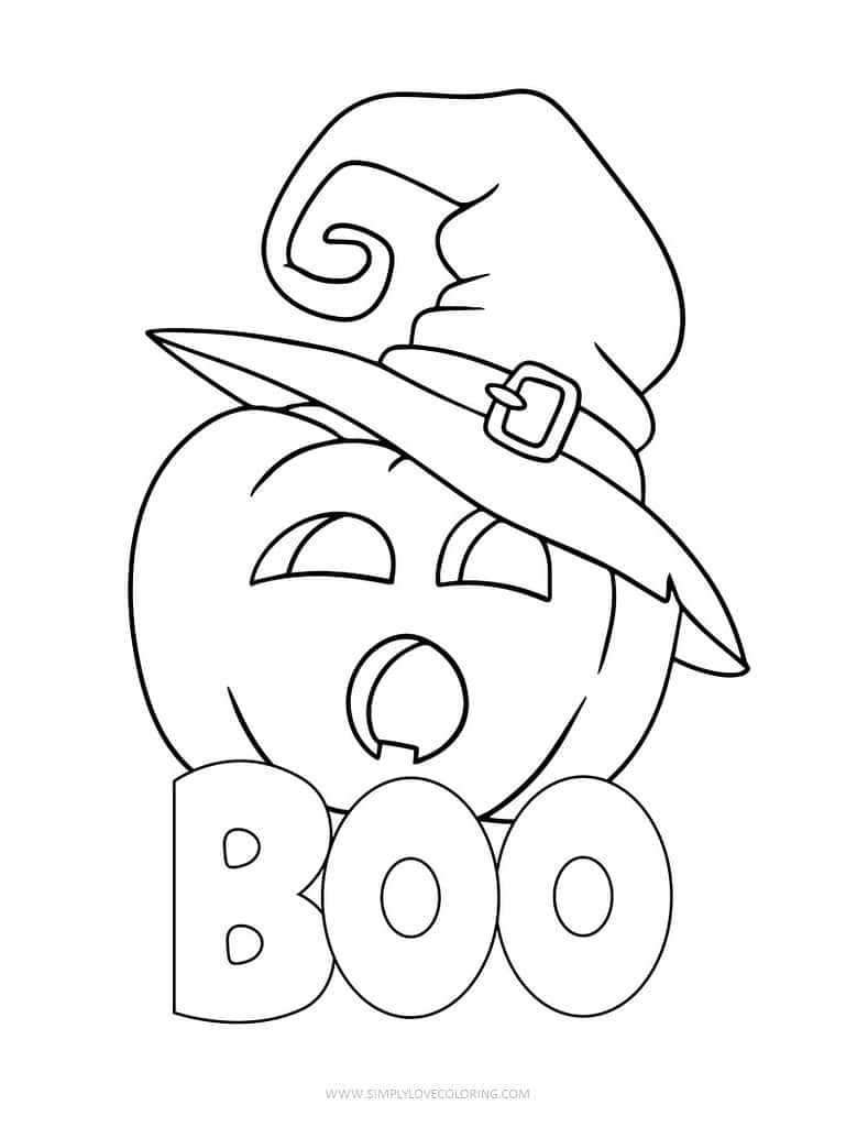 free coloring halloween pages