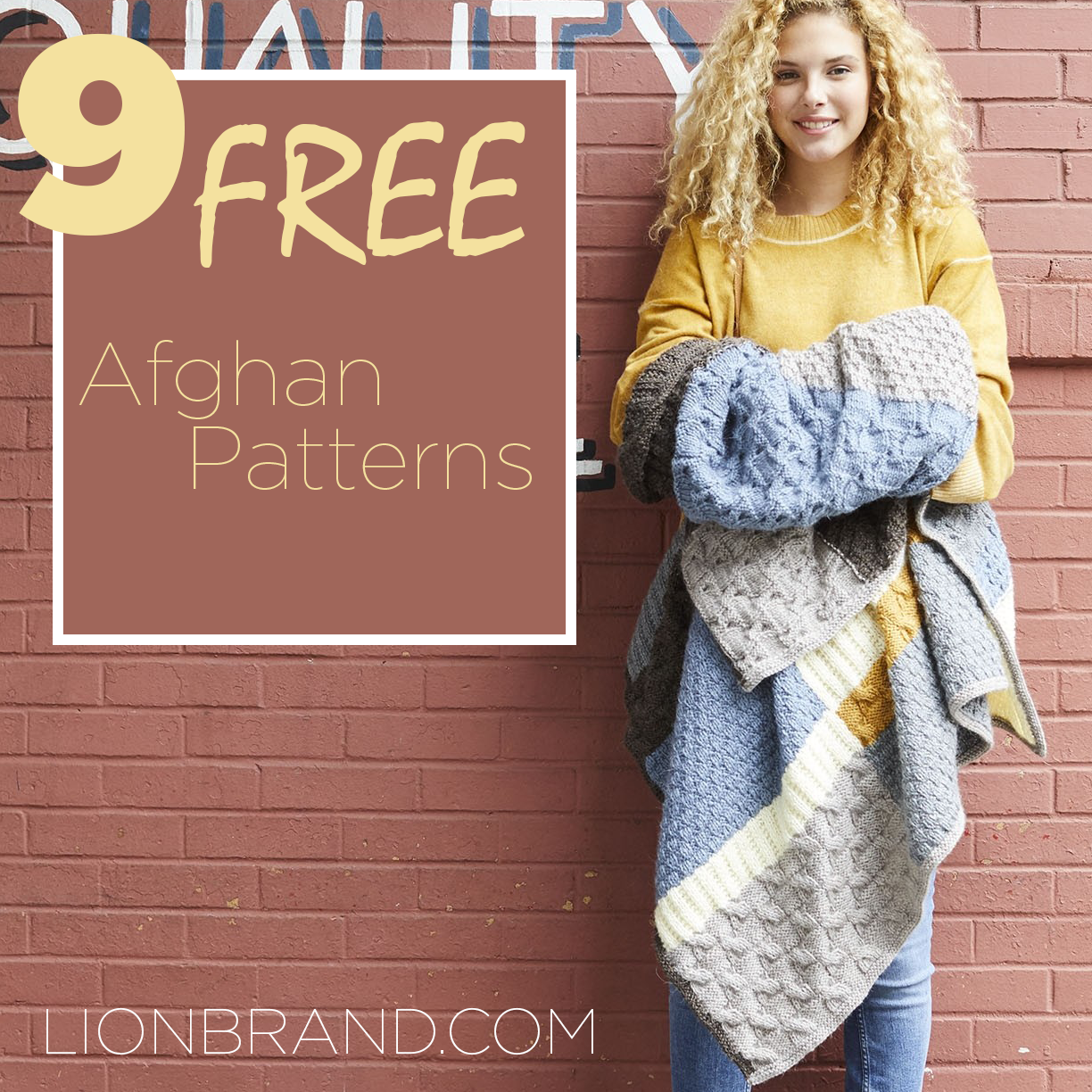 9 Free Afghan Patterns You ll Want To Make Now Lion Brand Notebook
