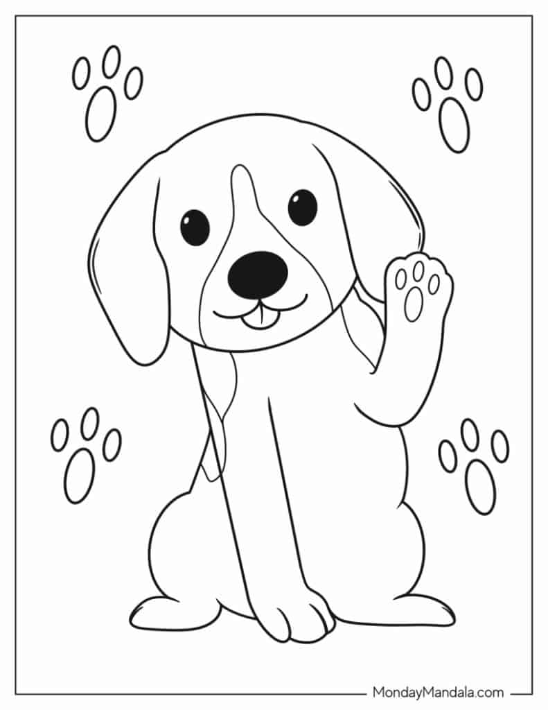 free dog coloring pages free dog coloring pages