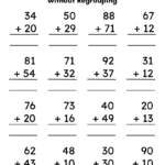 Adding 2 Digit Numbers Without Regrouping 80 Double Digit Addition No Regrouping Sums Grade 1 2 Made By Teachers