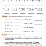 Adding And Subtracting Decimals Worksheet Fun And Engaging 5th Grade PDF Worksheets Cazoom Math