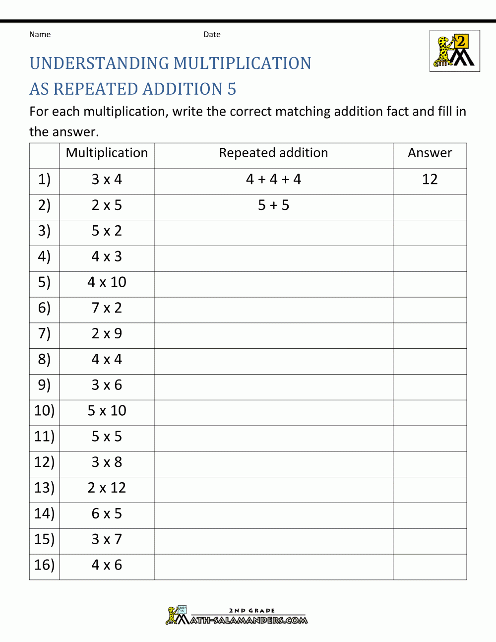 Addition Multiplication Worksheets Addition Multiplication Worksheets